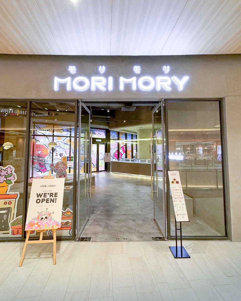 A delightful selection of Mori Mory cakes and pastries.