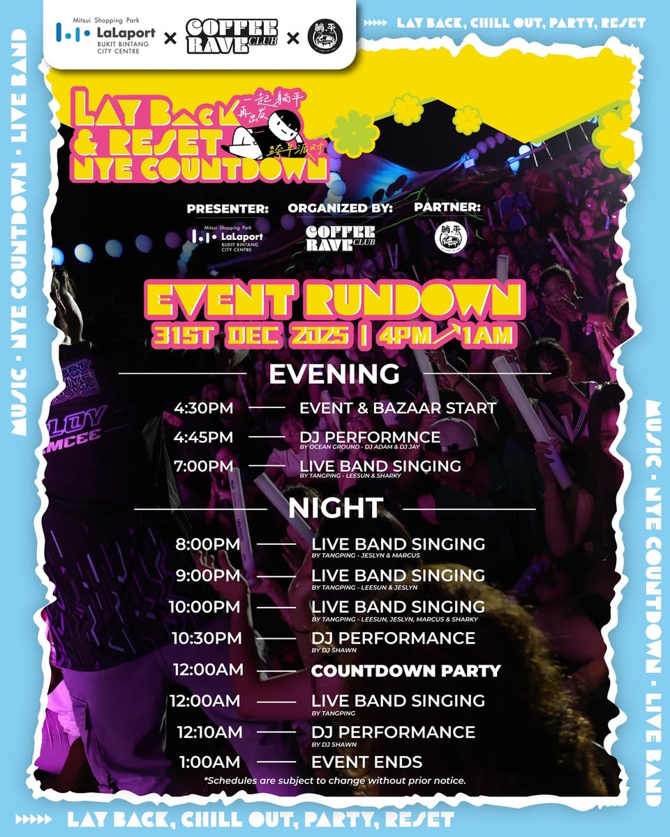 Vibrant New Year's Eve celebration with Kuala Lumpur skyline view