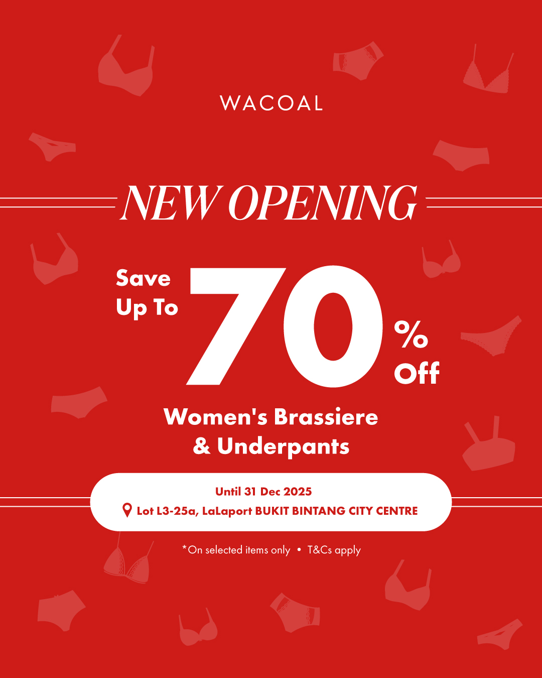 Wacoal new store opening at LaLaport BBCC