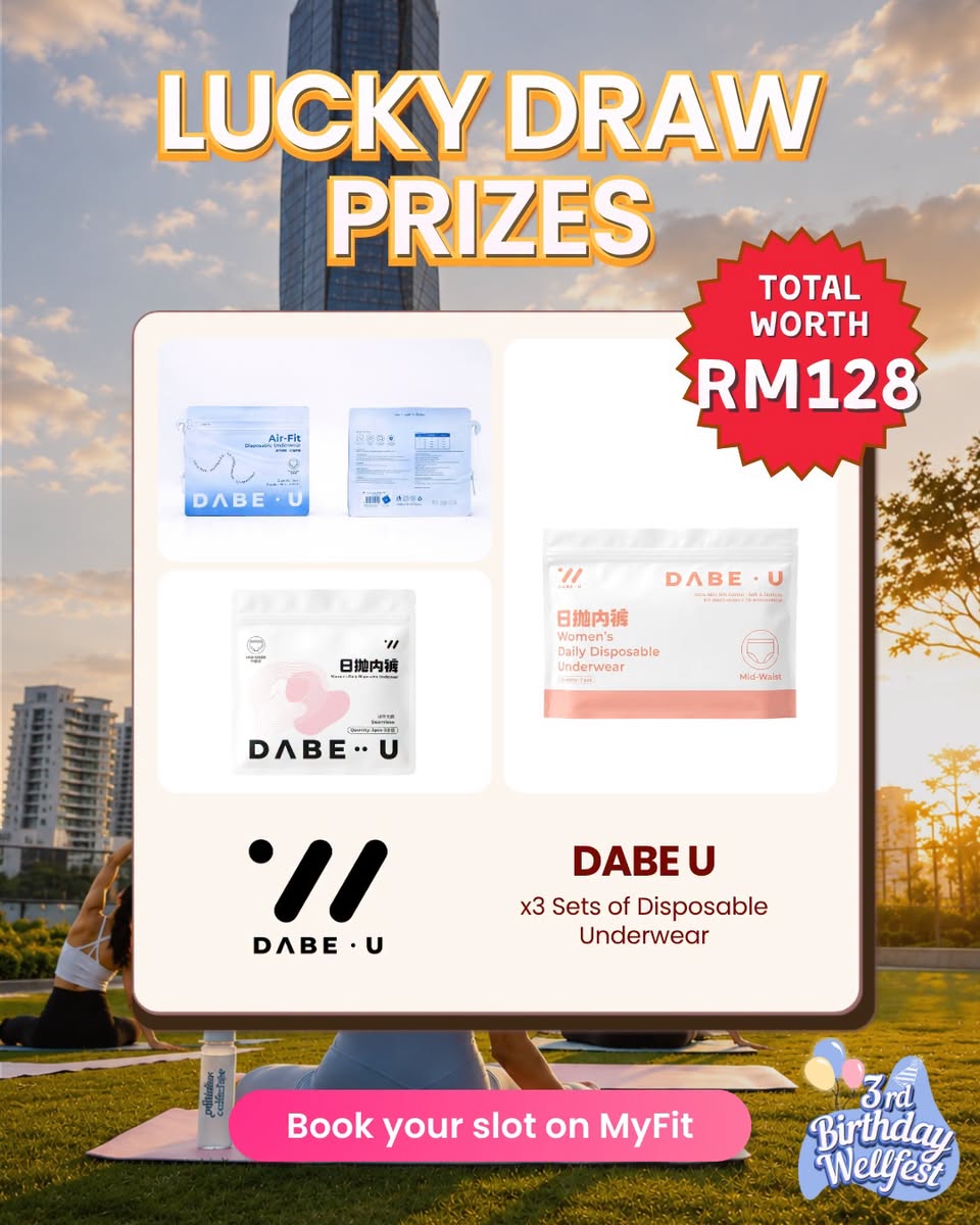 DABE U lucky draw prizes at Wellfest