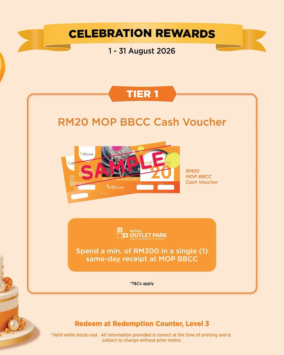 MOP BBCC Tier 1 reward RM20 cash voucher