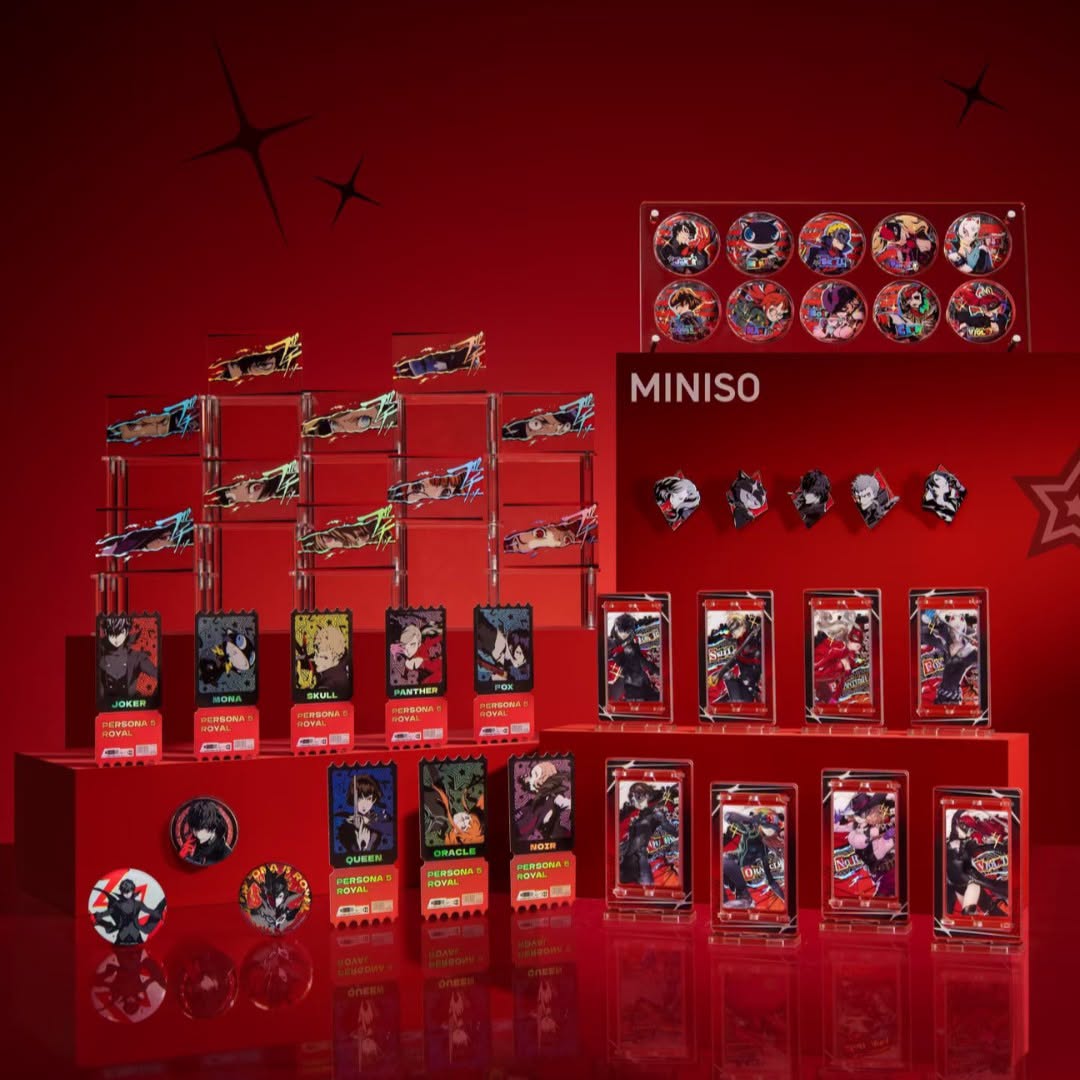 Jujutsu Kaisen themed merchandise at MINISO