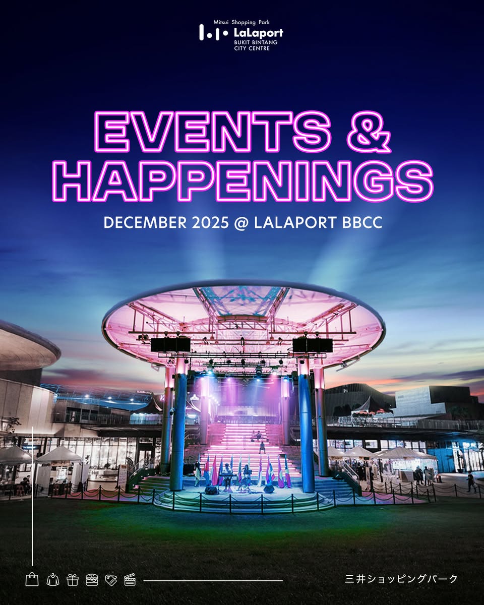 Festive decorations and lights at LaLaport BBCC