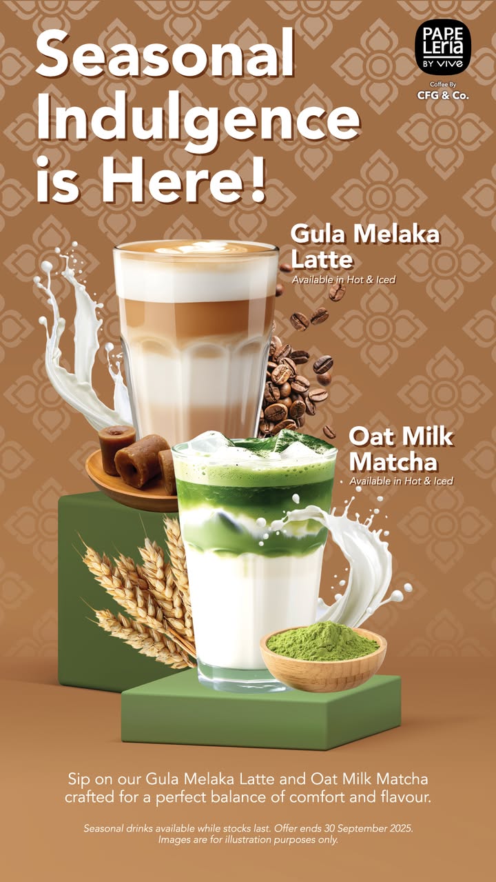 A refreshing Oat Milk Matcha, presented in a glass, with a vibrant green color and a smooth, creamy appearance.