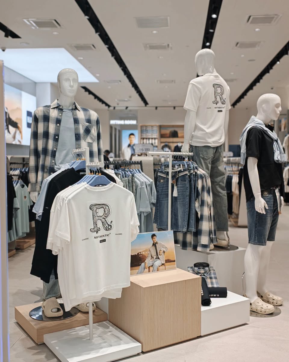 HLA Authentic Favors clothing display