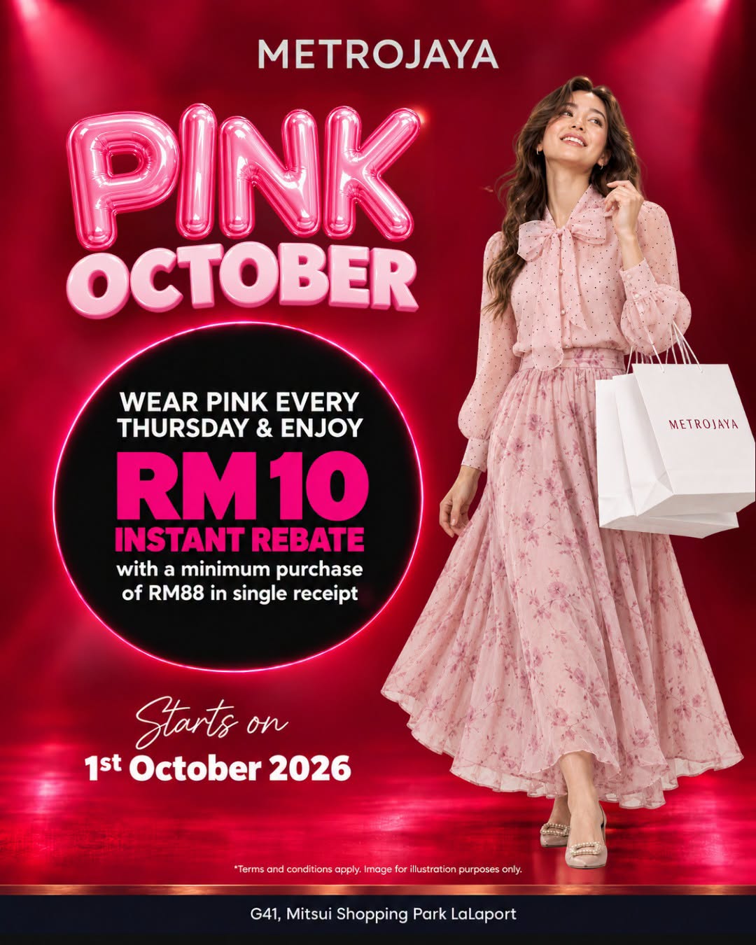 Metrojaya Pink Thursday promotion at LaLaport BBCC
