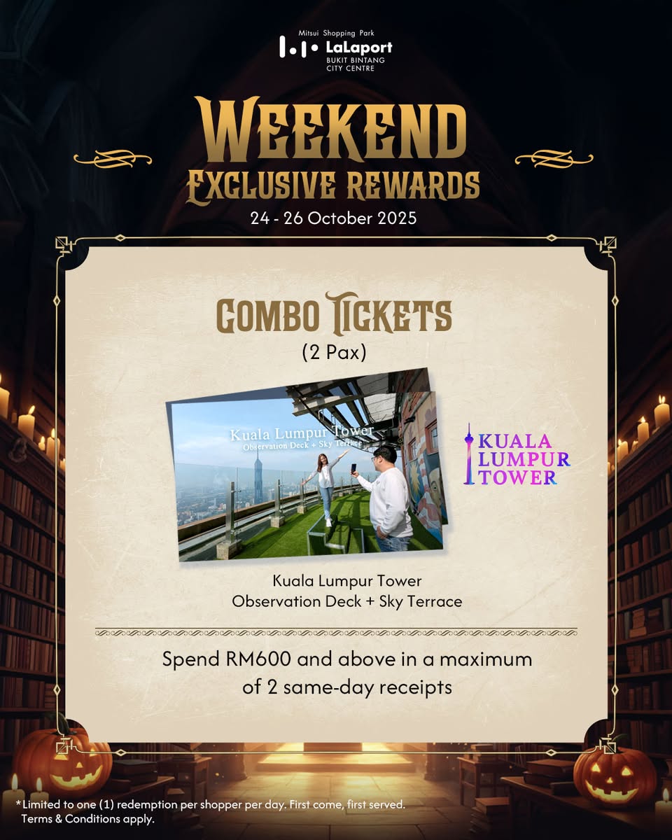 Halloween decorations and promotions at LaLaport BBCC.