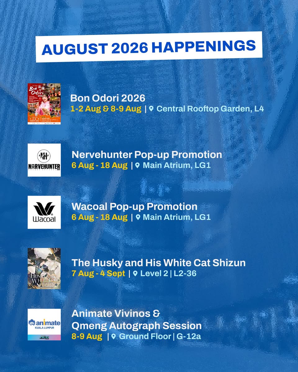 Bon Odori and brand pop-ups at LaLaport BBCC August 2026