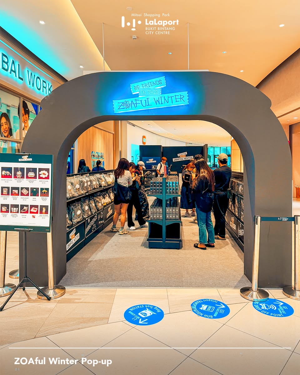 Cozy winter atmosphere at the ZOAful pop-up