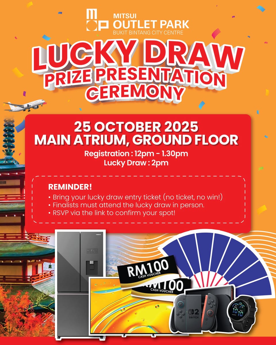 Prizes up for grabs at MOP BBCC Lucky Draw
