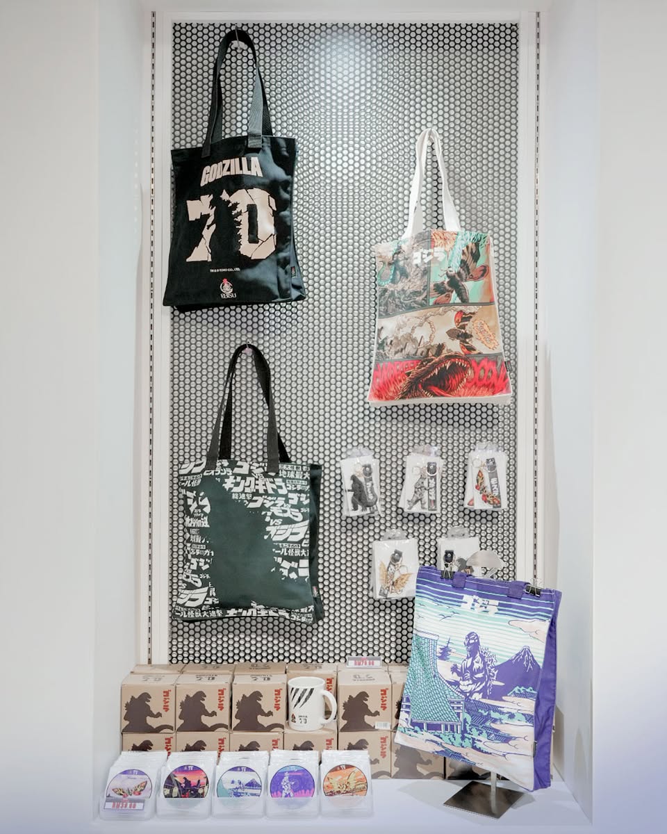 Two-meter tall Godzilla statue