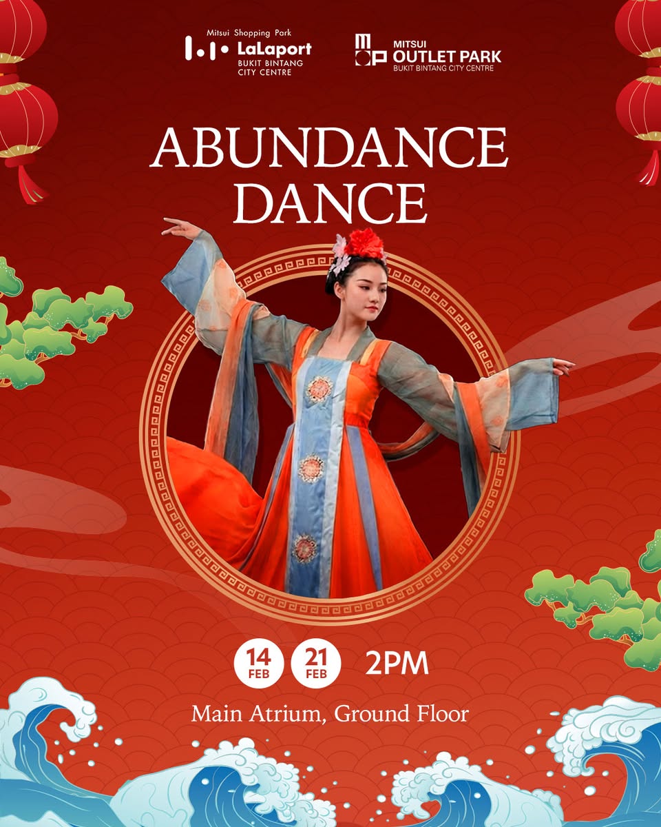 Vibrant Chinese New Year decorations at LaLaport BBCC