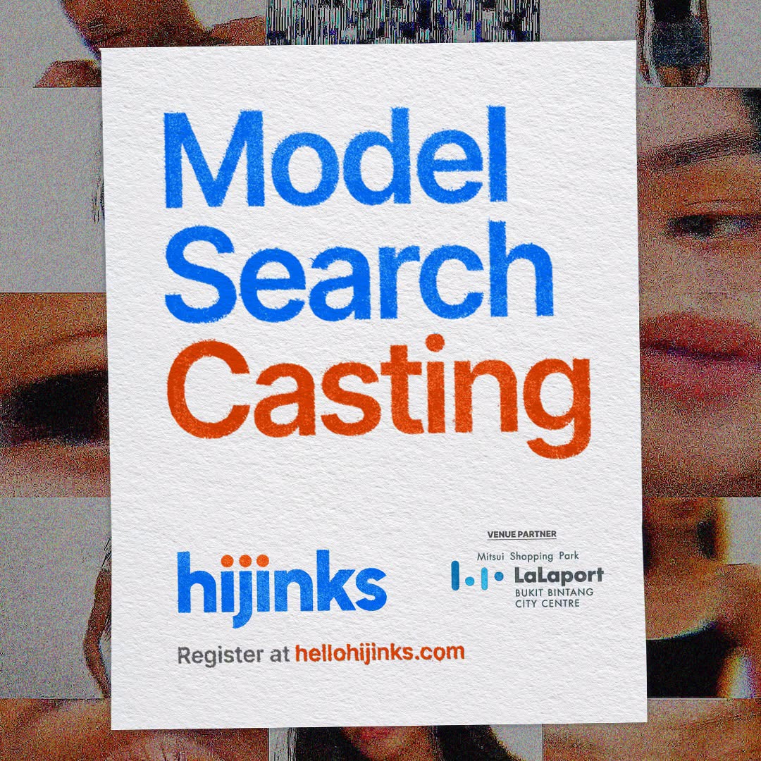 Hijinks Model Search casting poster at LaLaport BBCC