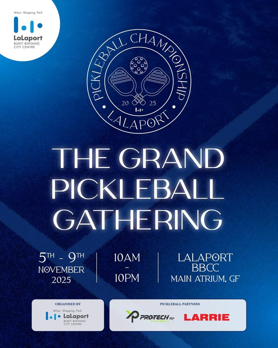 A pickleball court set up for the gathering