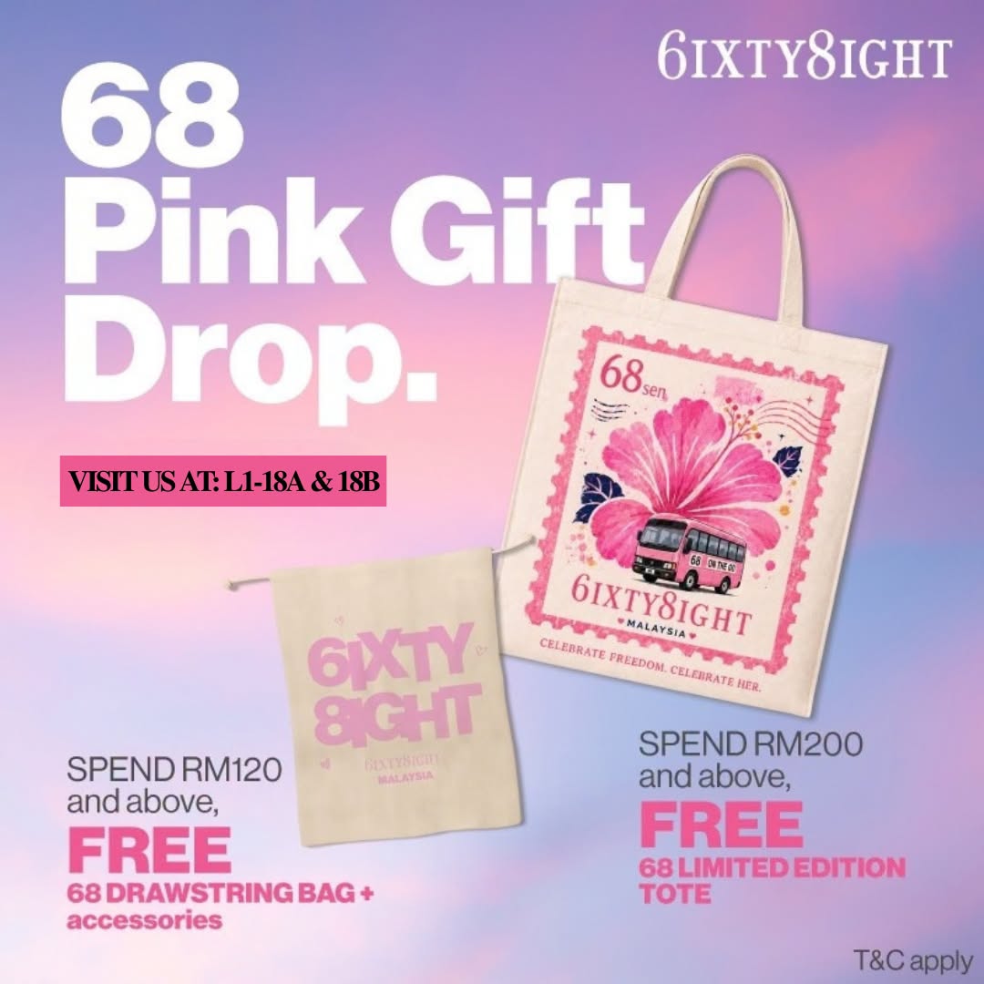 6IXTY8IGHT 68 Pink Gift Drop promotion at LaLaport BBCC