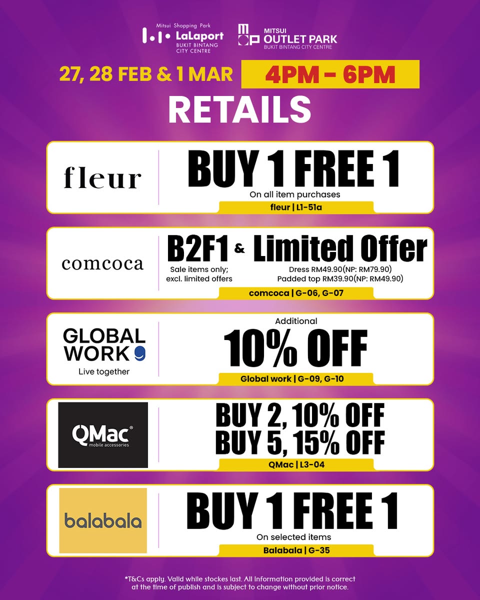 Close-up of exclusive seasonal discounts and labels