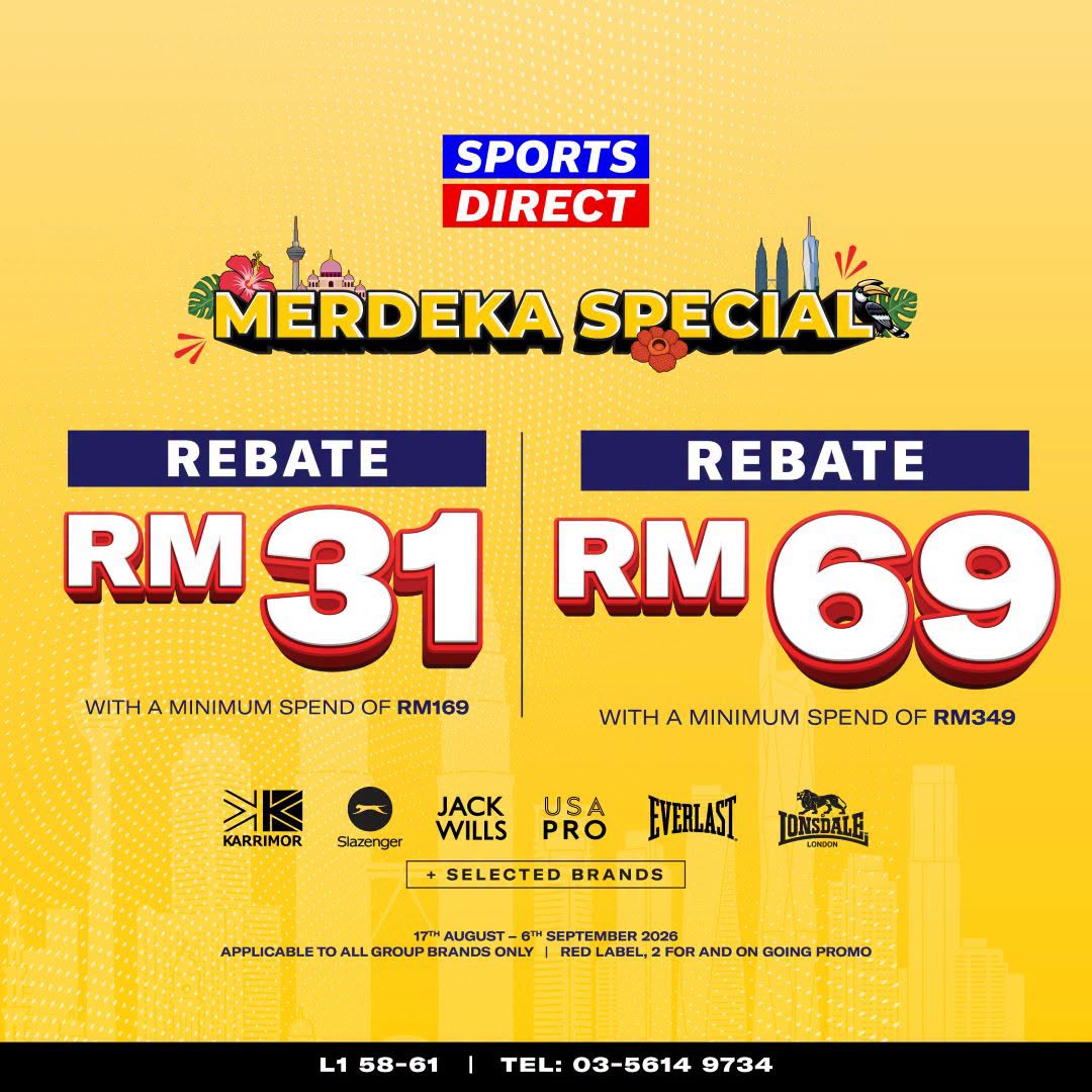 Sports Direct Merdeka Special promotion