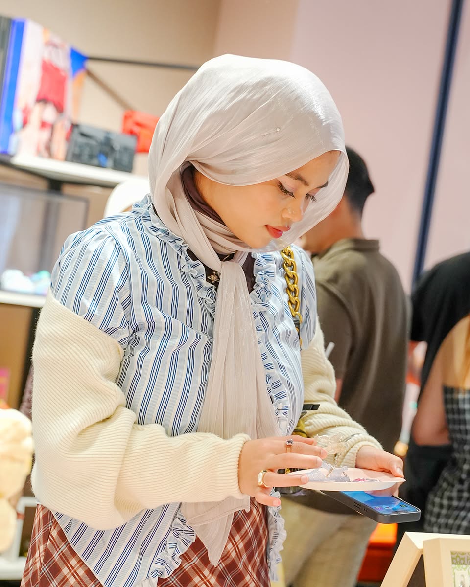 A colorful display at the Melissa SS26 launch event