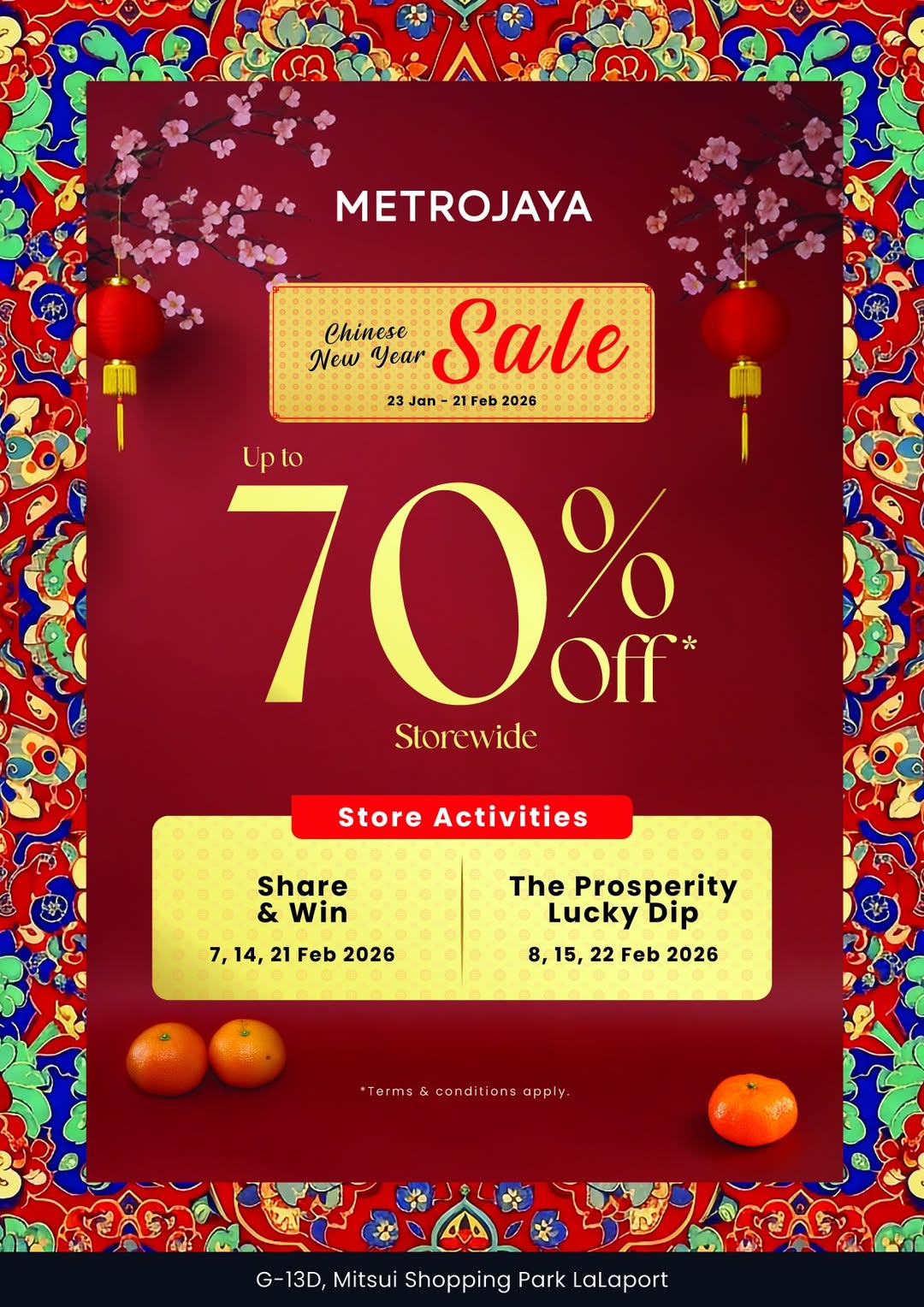 Metrojaya Chinese New Year 2026 Festive Sale