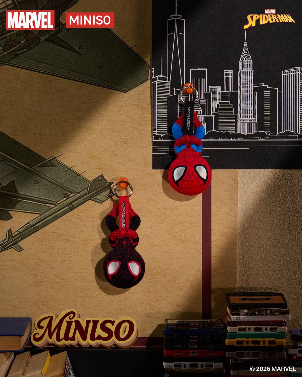 Spider-Man keychains at MINISO