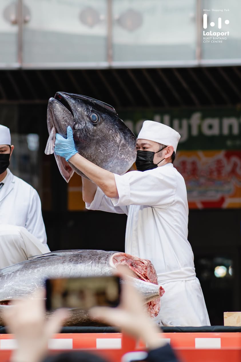 Nipponya Family Restaurant tuna display at Bon Odori 2026