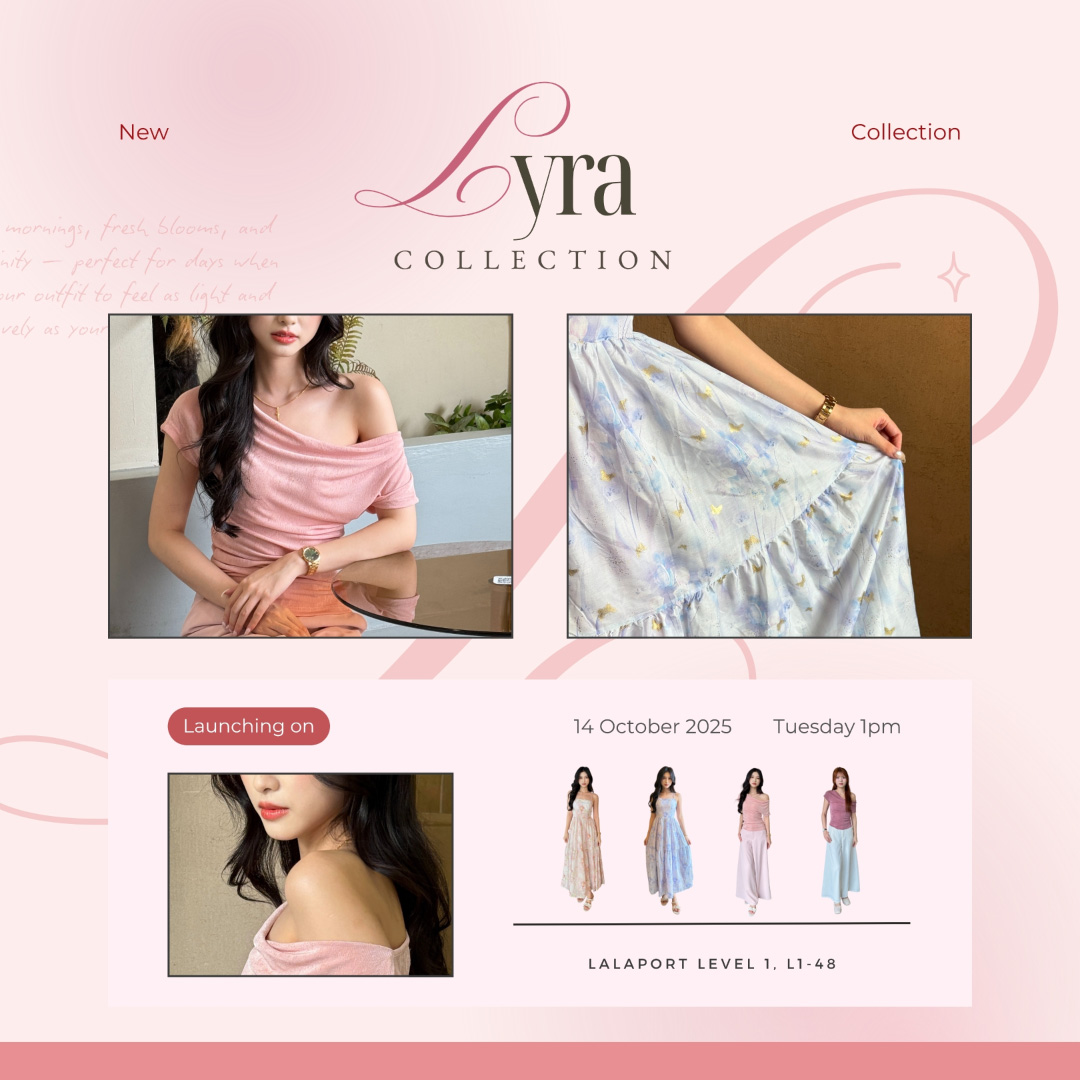 Model showcasing the Lyra Collection Sweet Pink Outfit