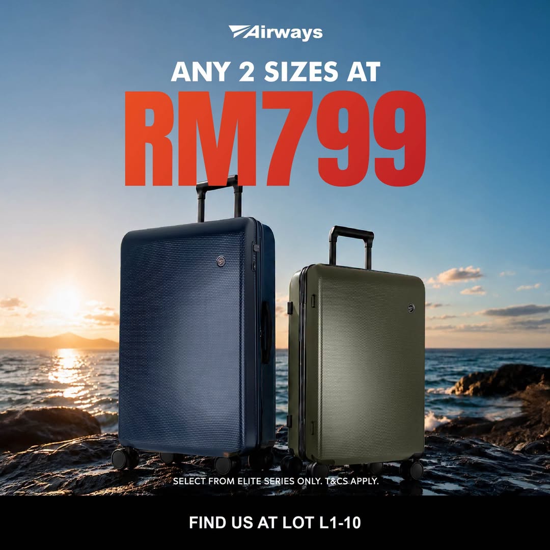 Universal Traveller Elite Series luggage promotion at Lalaport BBCC