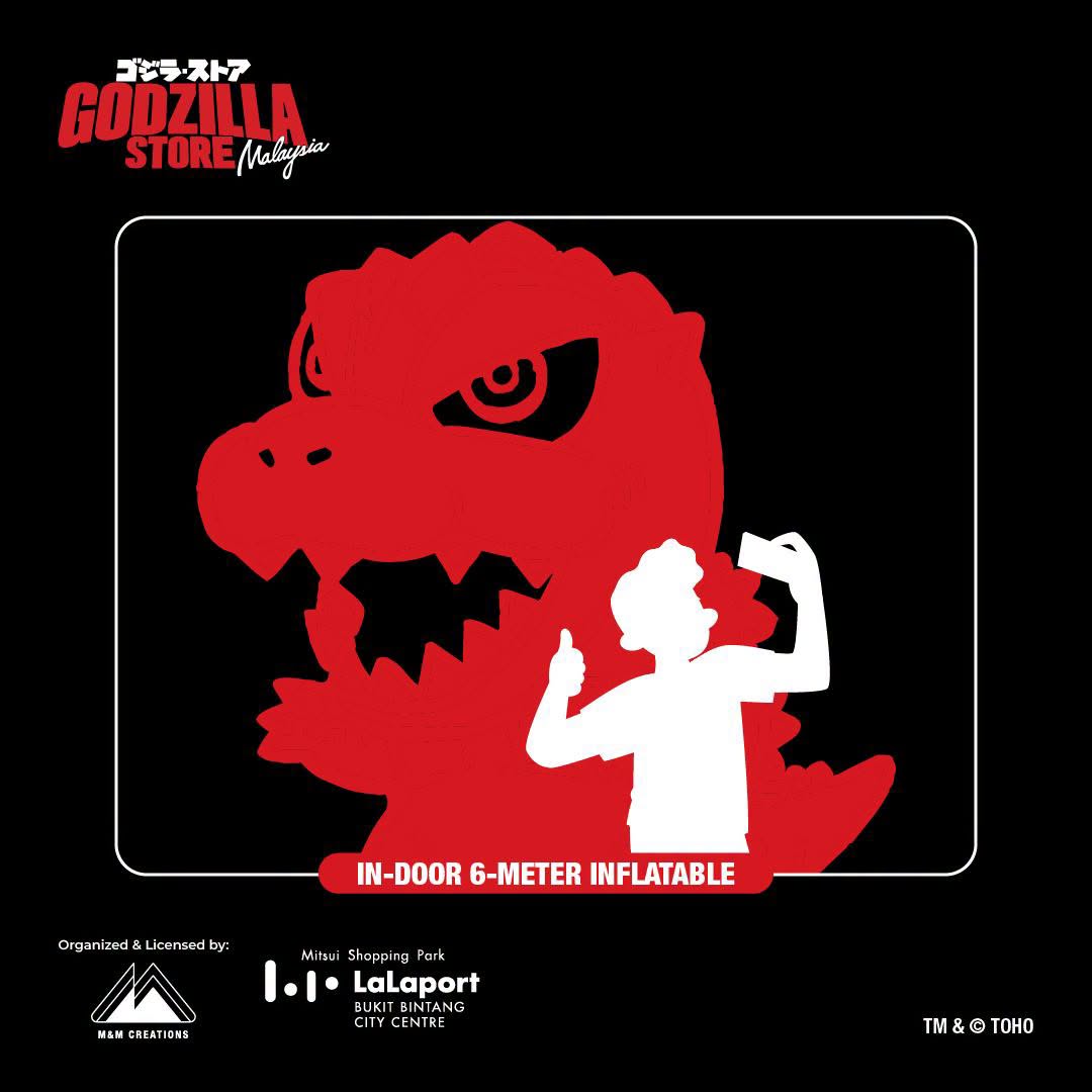 6-meter indoor Godzilla inflatable at LaLaport BBCC