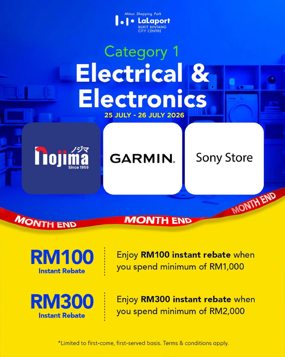 Electrical and electronics payday deals at LaLaport BBCC