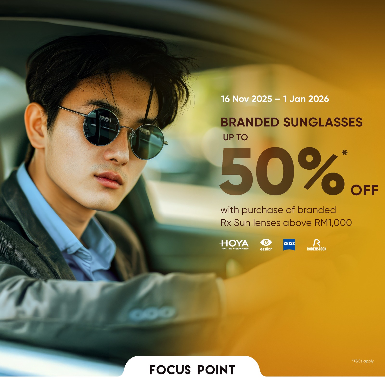 A selection of elegant branded sunglasses