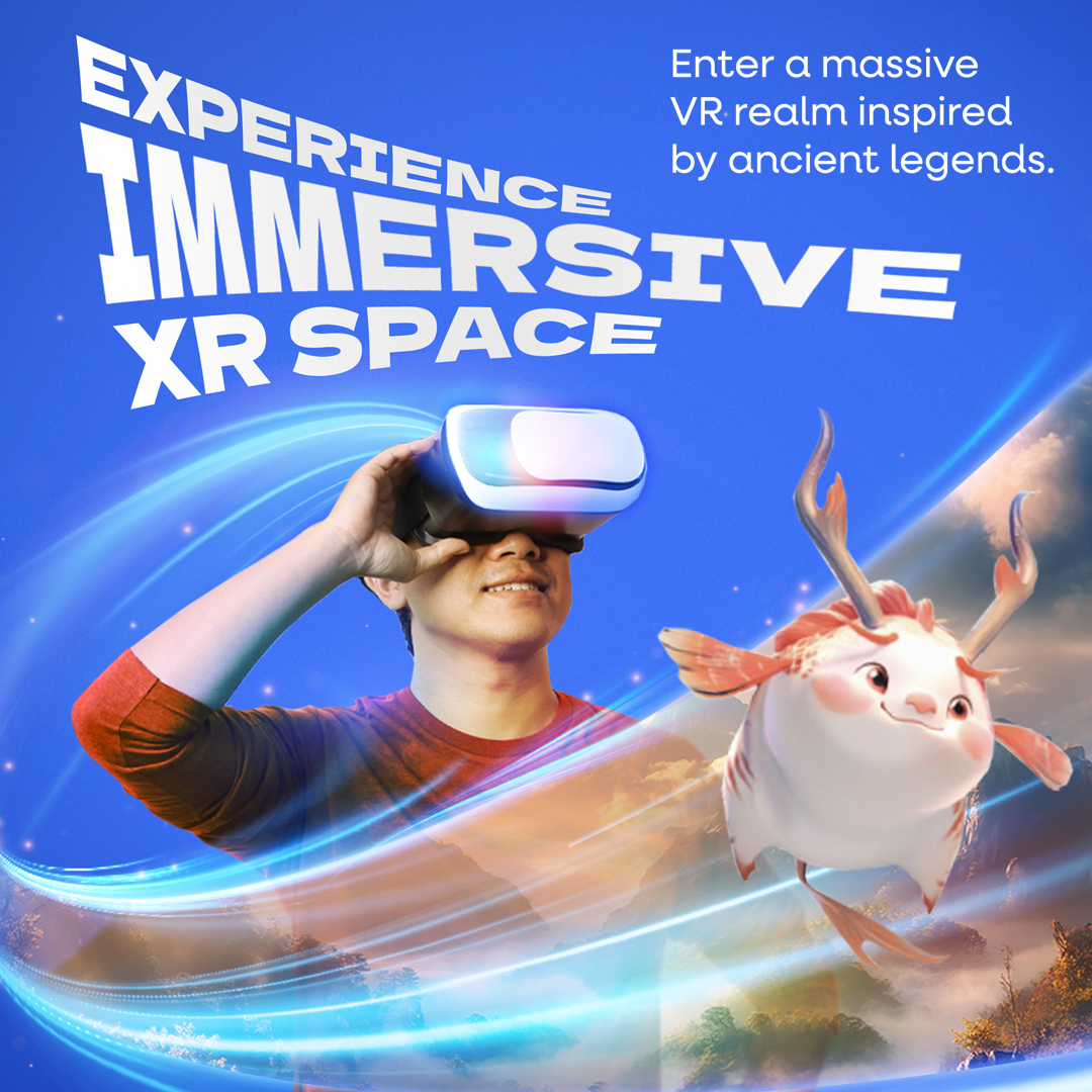 Interactive environment reacting to user movements in Starverse