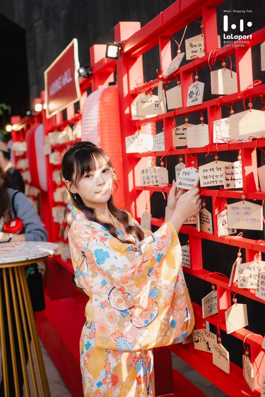 Mother Hall themed installation with birthday cards at LaLaport Bon Odori 2026