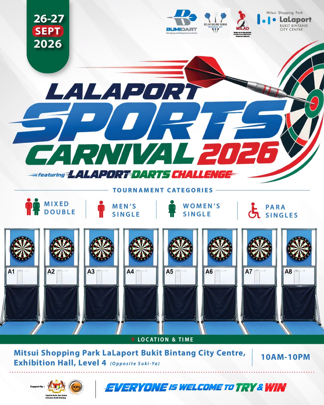 LaLaport Sports Carnival Darts Challenge at LaLaport BBCC