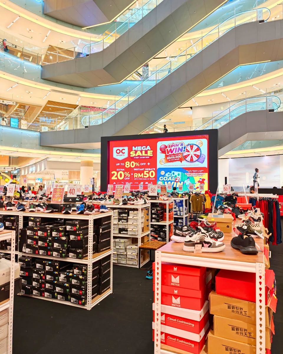 Royal Sporting House Mega Sale promotional screen