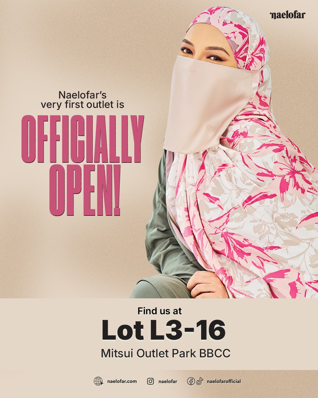 Naelofar's New Storefront at Mitsui Outlet Park BBCC