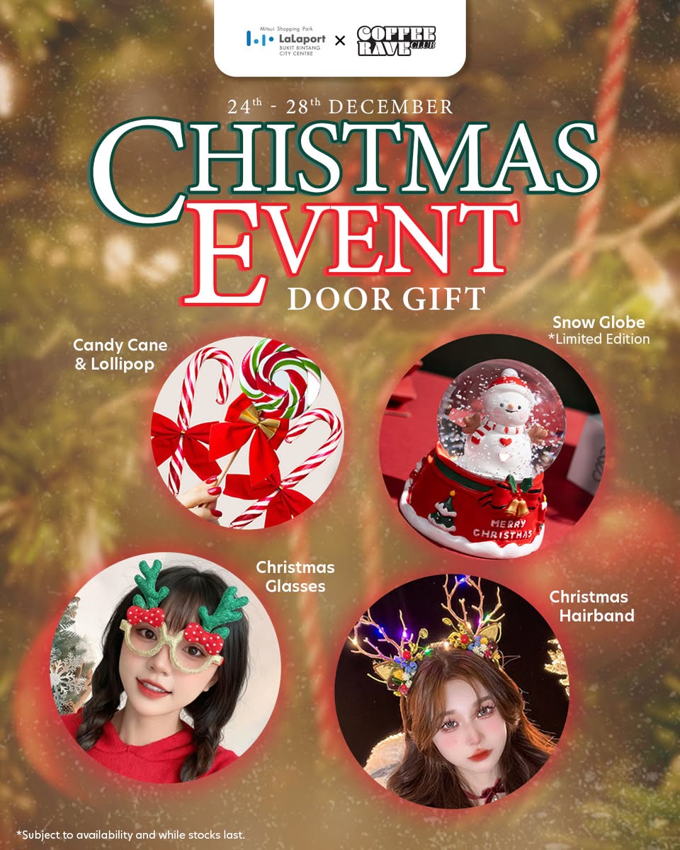 Attendees enjoying the lively atmosphere and decorations at Jingle Jam.