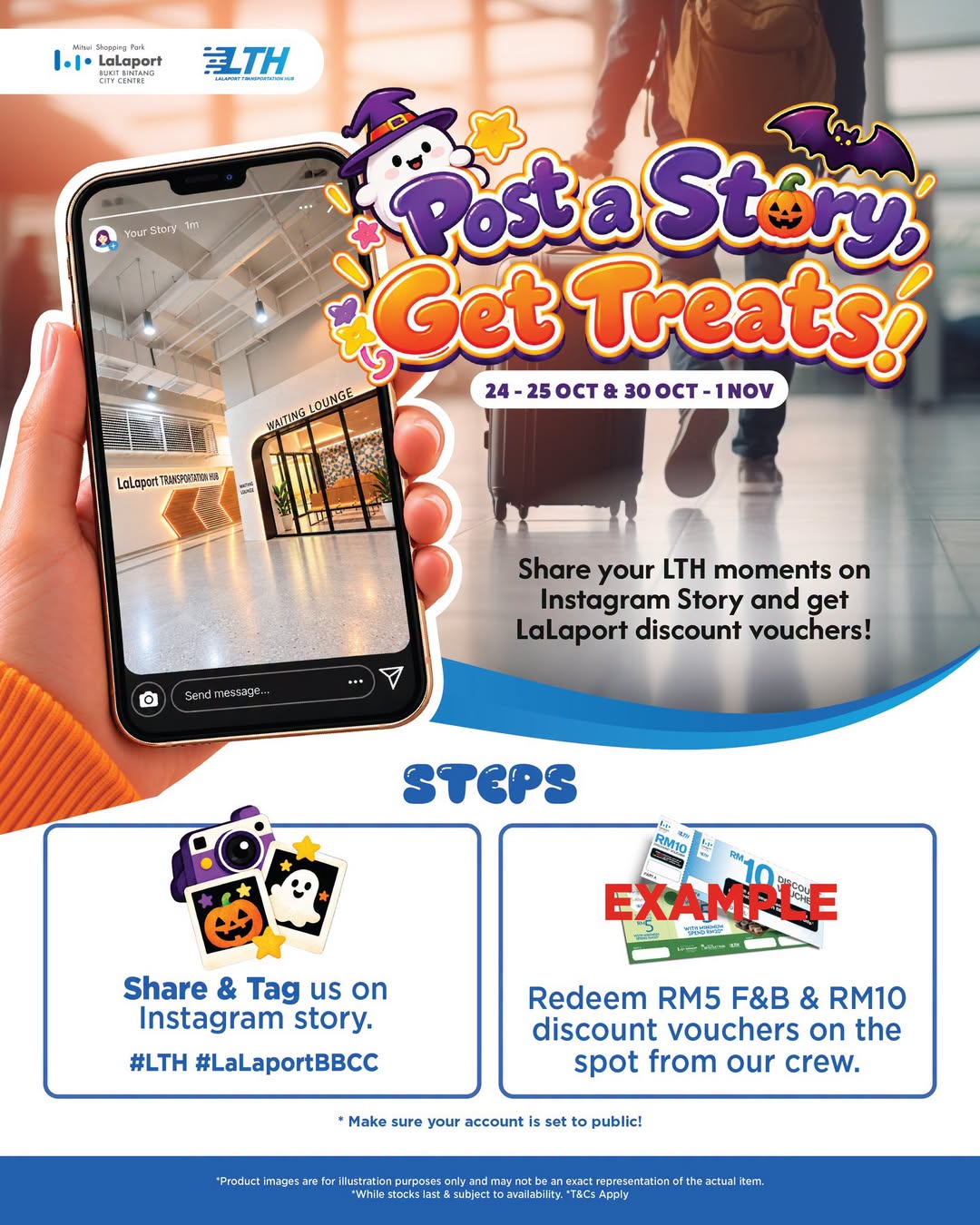 LaLaport BBCC Halloween Instagram Story promotion