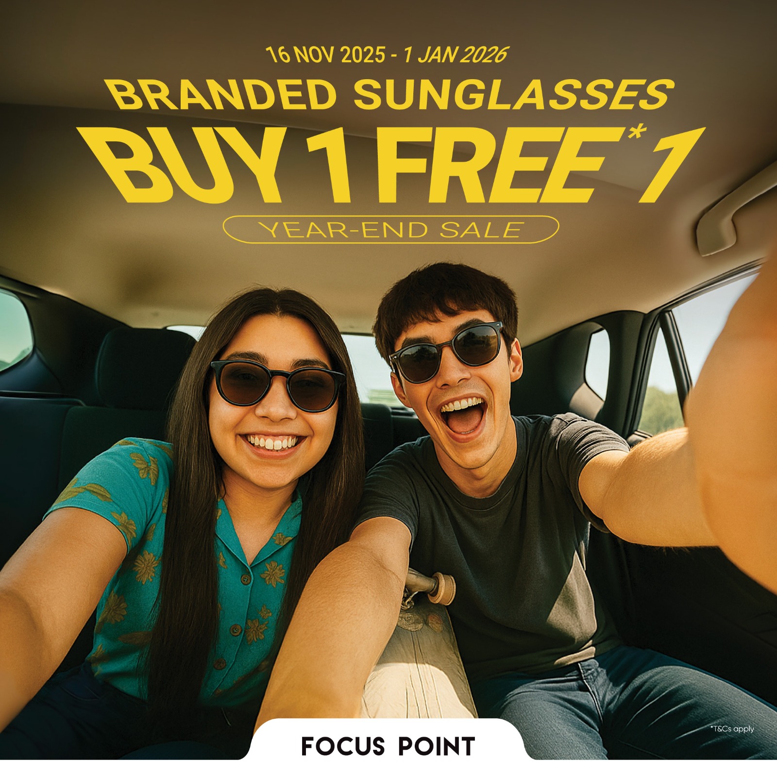 Stylish branded sunglasses on display