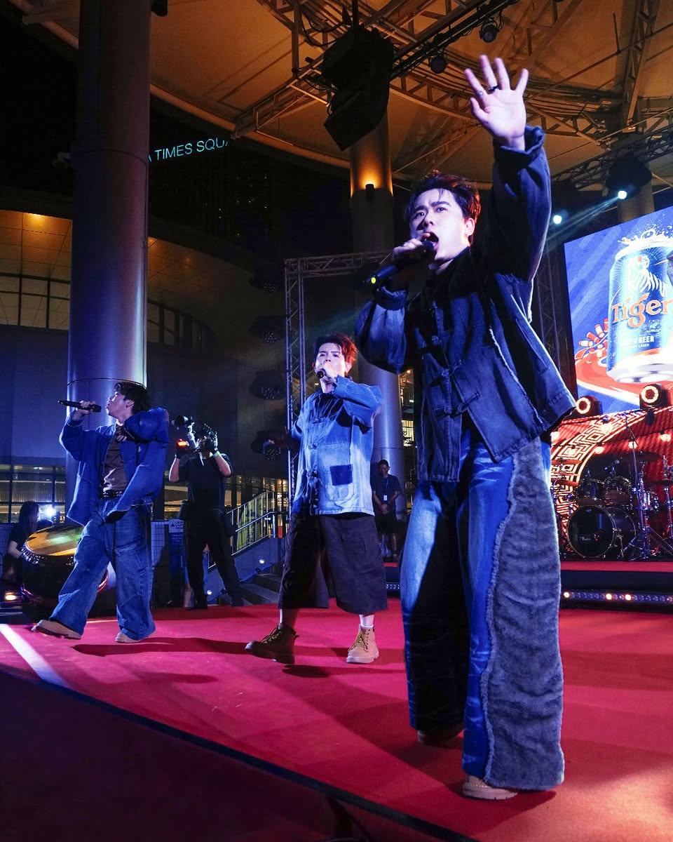 Interactive game booths at the Tiger Town event