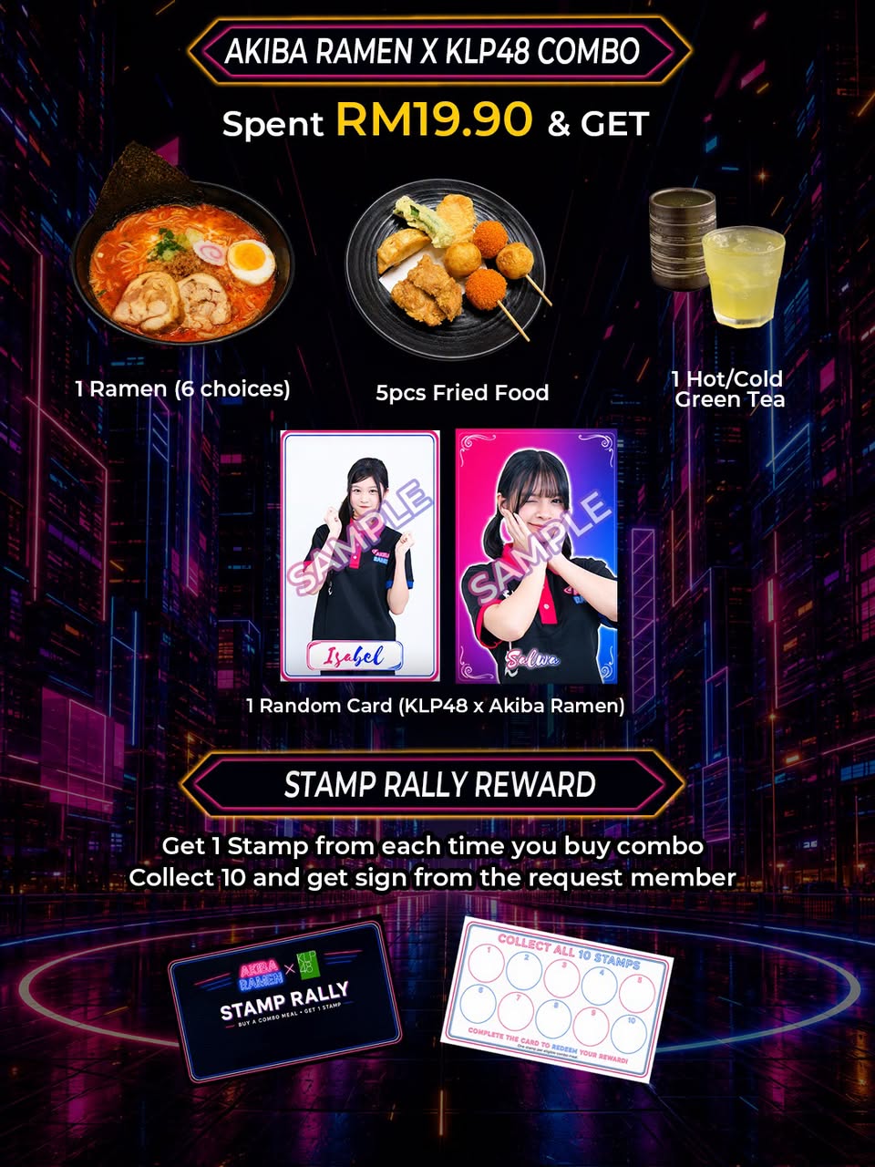 KLP48 Combo and stamp rally details