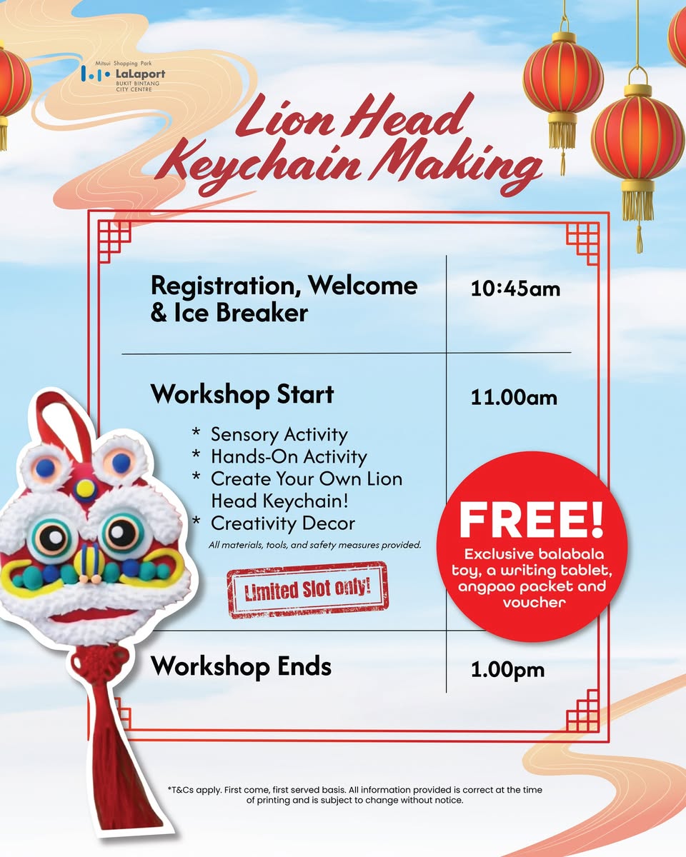 A handmade lion head keychain craft project