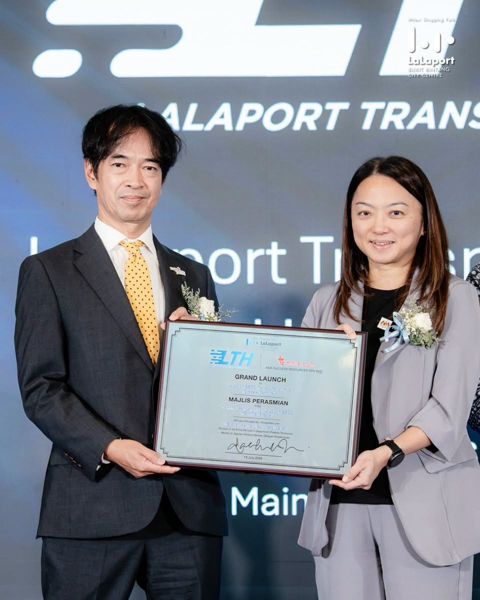 Certificate from LaLaport Transportation Hub Grand Launch
