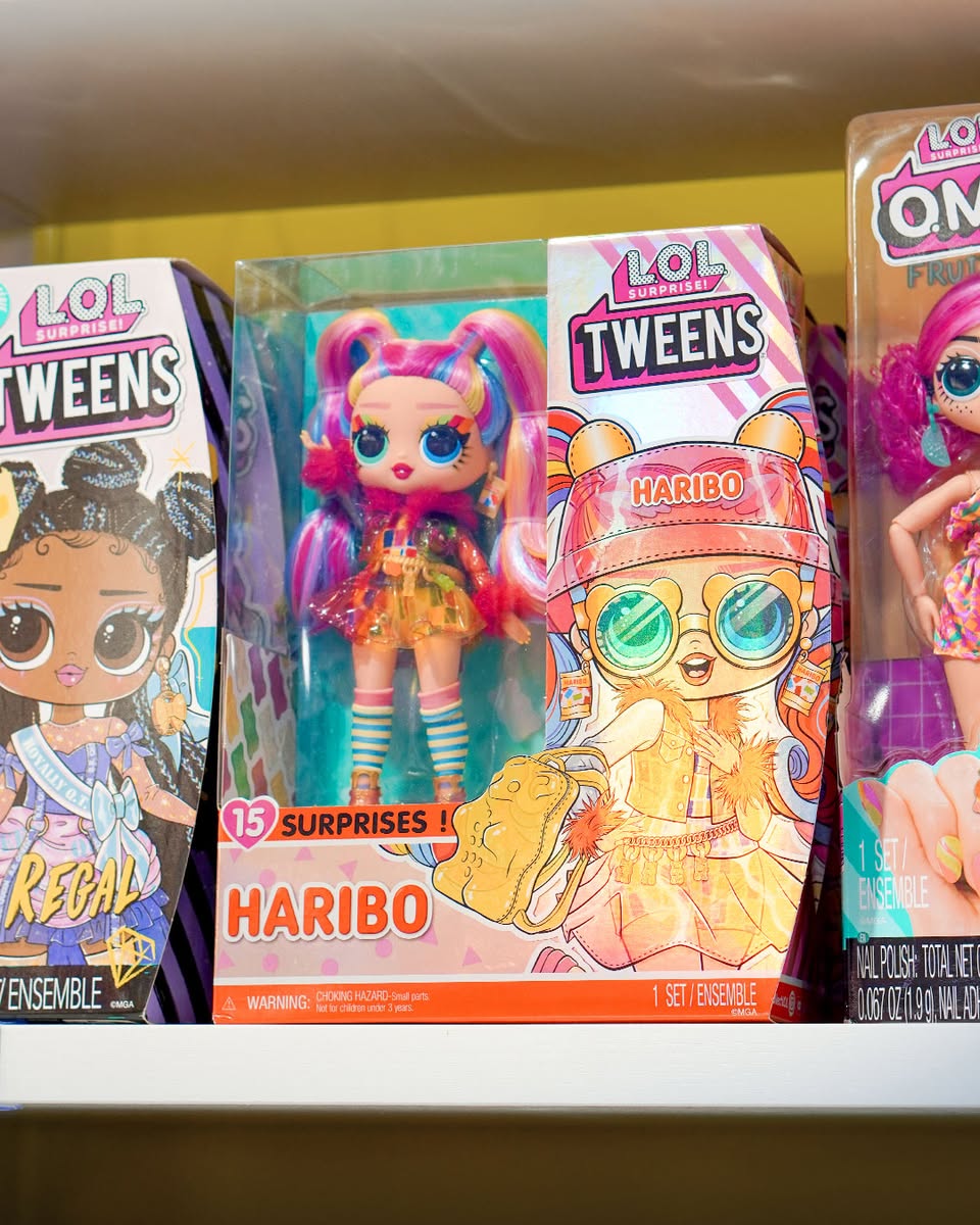 Sanrio and Peanuts Snoopy merchandise display