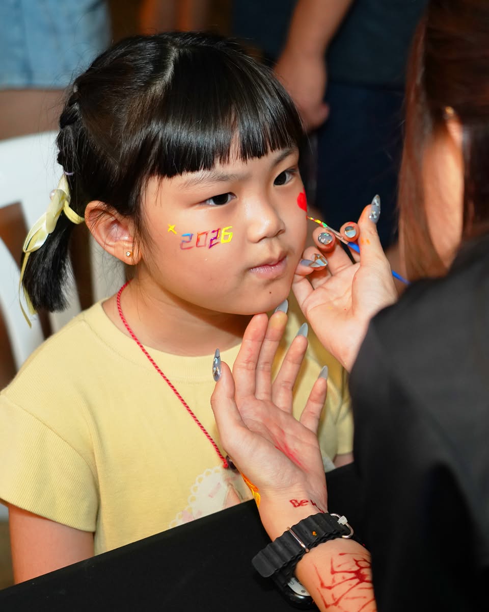 Families and friends gathering under the stars to ring in the new year