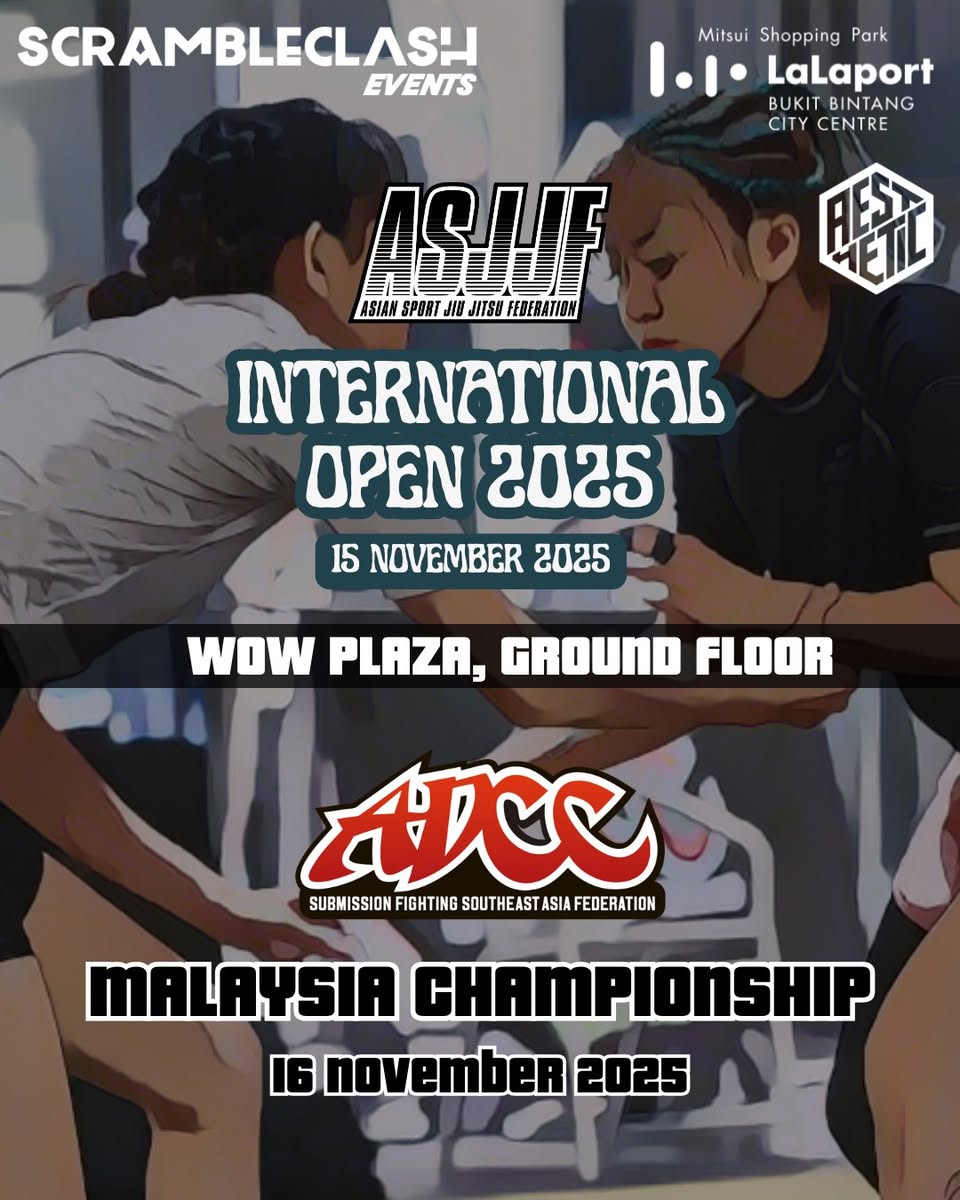 Promotional image for a Brazilian Jiu-Jitsu event