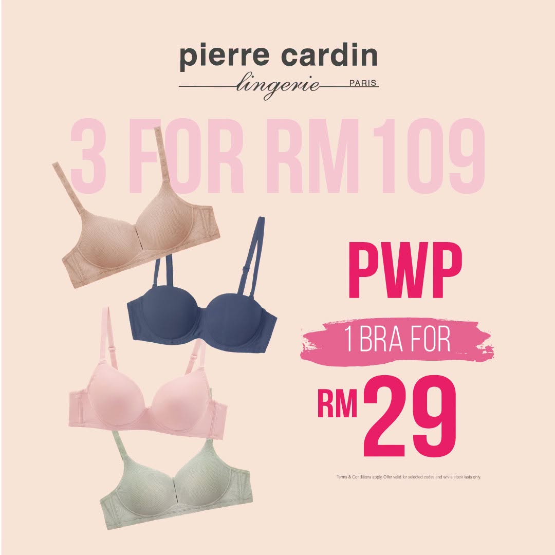 Pierre Cardin Lingerie 3 for RM109 promotion at LaLaport BBCC