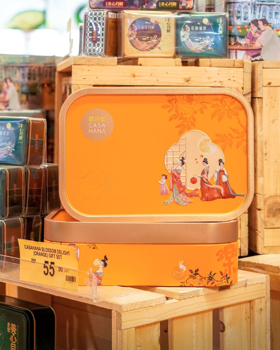 A selection of mooncakes from the Jaya Grocer Mooncake Fair