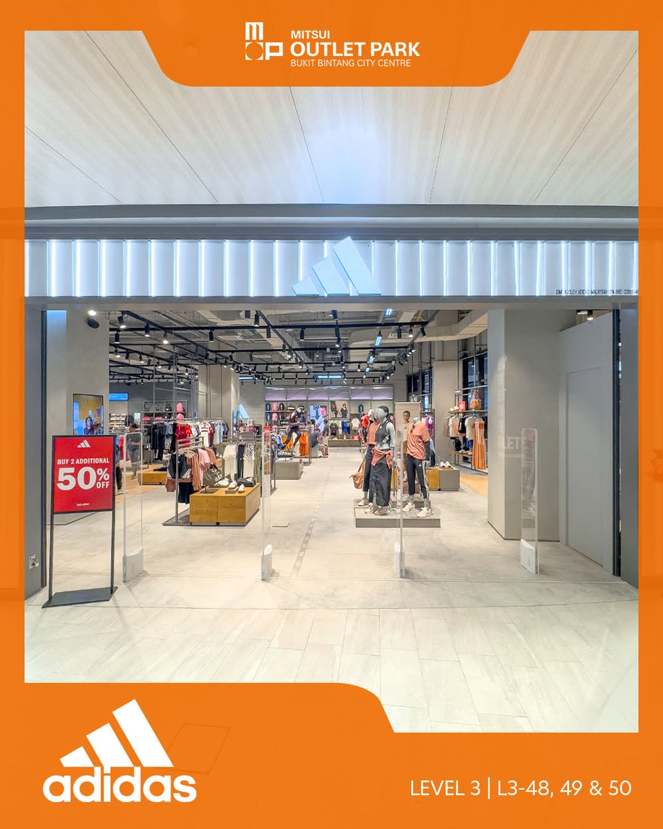 Shoppers exploring a variety of sportswear at Mitsui Outlet Park