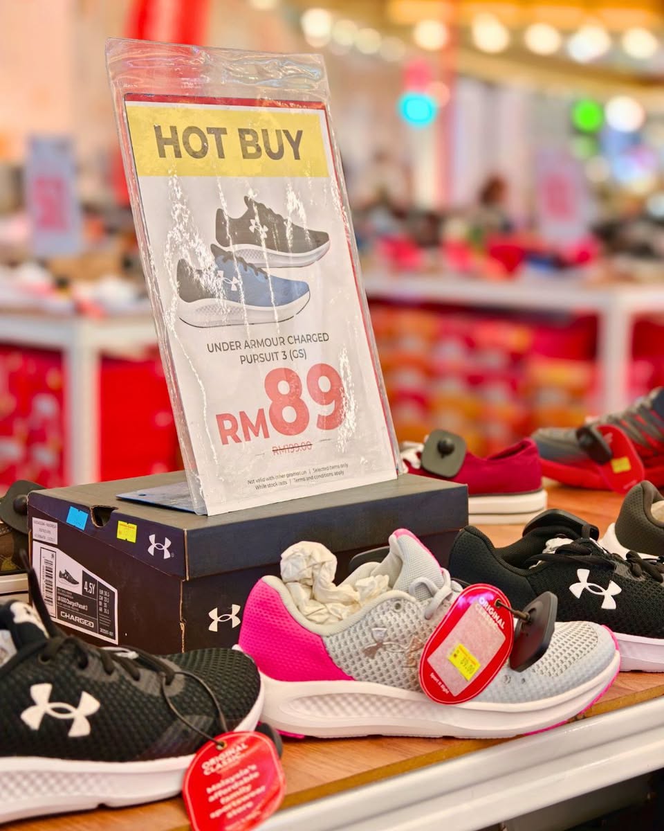 Under Armour Charged Pursuit 3 shoes at RM89