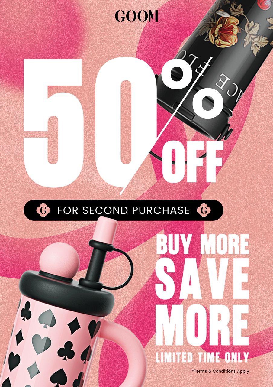 A vibrant display of stylish GOOM tumblers.